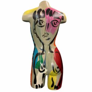 Peter Keil Expressionist Painted Mannequin 80s