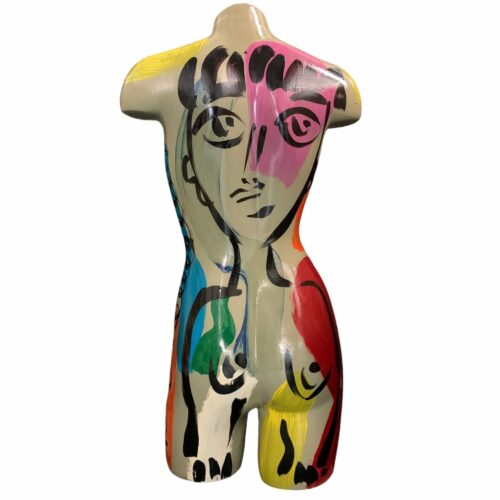 Peter Keil Expressionist Painted Mannequin 80S
