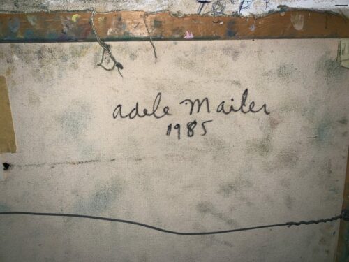 Adele Mailer Untitled Oil On Canvas 1985