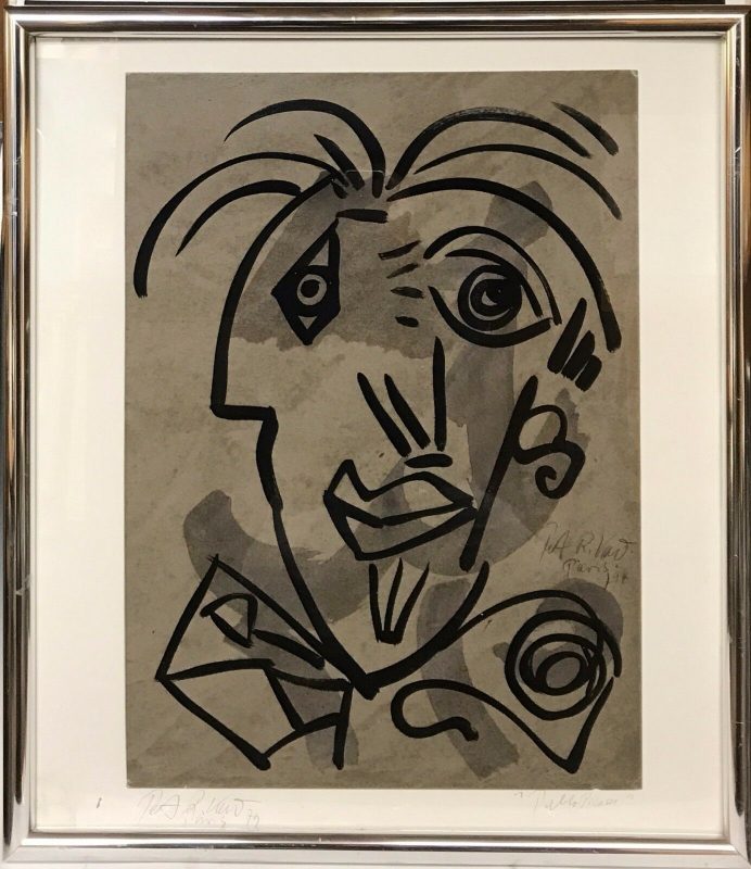 Peter Keil "Pablo Picasso" Acrylic Painting