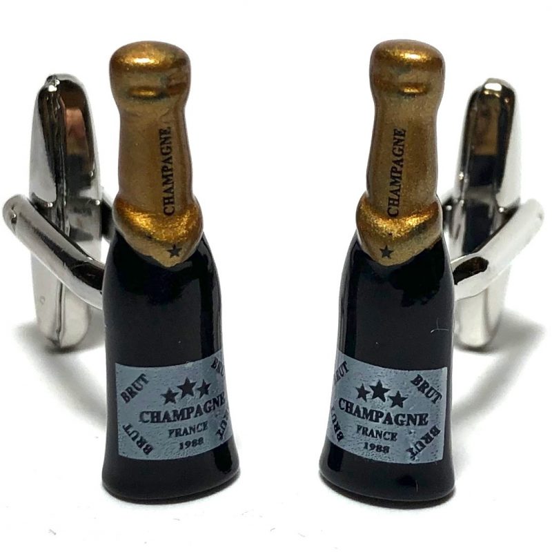 Champagne Bottle Pair Cufflinks