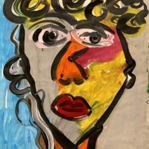 Peter Keil Self Portrait Oil Painting
