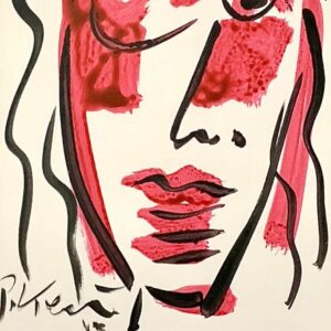 Peter Keil "Andy Warhol" Oil Painting