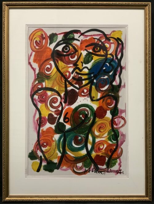 Peter Keil &Quot;Abstract Composition&Quot; Oil Painting