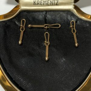 Krementz Gold and Platinum Enamel Stud Set