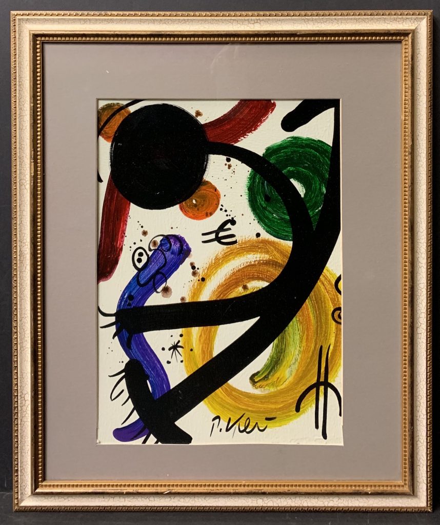 Peter Keil Joan Miro Oil Painting
