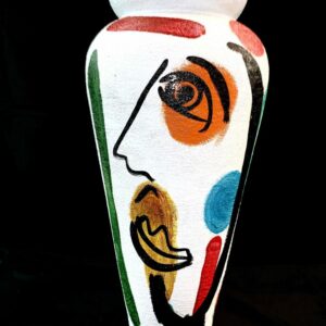 Peter Keil Abstract Oil Painted Vase