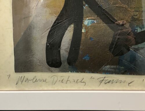 Peter Keil &Quot;Marlene Dietrich&Quot; Oil Painting Paris 75