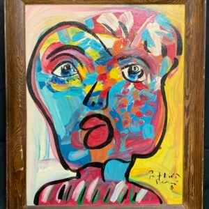 Peter Keil "My Friend Andy Warhol" Oil Painting