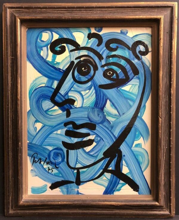 Peter Keil "The Blue Matador" Oil Painting