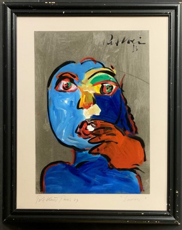 Peter Keil "Smoker" Oil Painting Paris