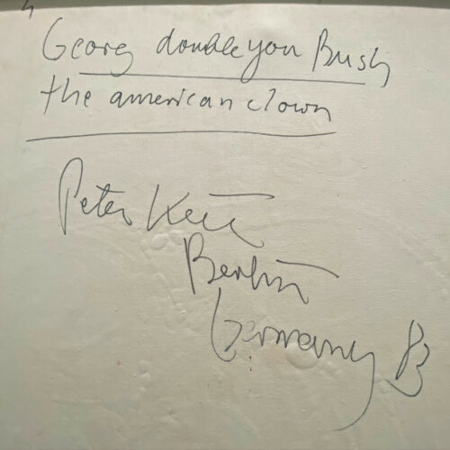 Peter Keil Painting &Quot;George Double You Bush The American Clown&Quot; 1983