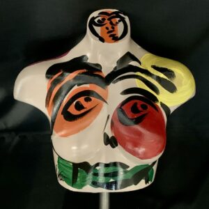 Peter Keil Abstract Expressionist Torso Sculpture 80s