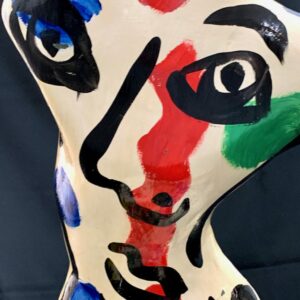 Peter Keil Expressionist Painted Fiberglass Sculpture