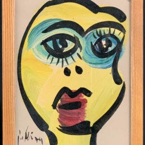 Peter Keil Expressionist Portrait 1970s