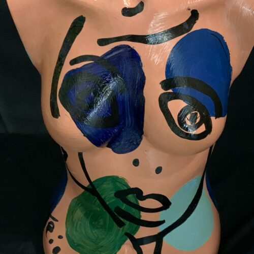Peter Keil Oil Painted Female Mannequin