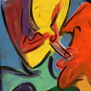 Peter Keil Smoking Oil Painting Palma