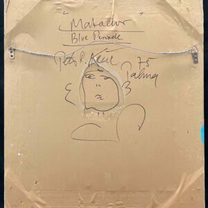 Peter Keil Painting Blue Lady Palma 70s