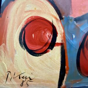 Peter Kiel Painting Expressionist Portrait 1985