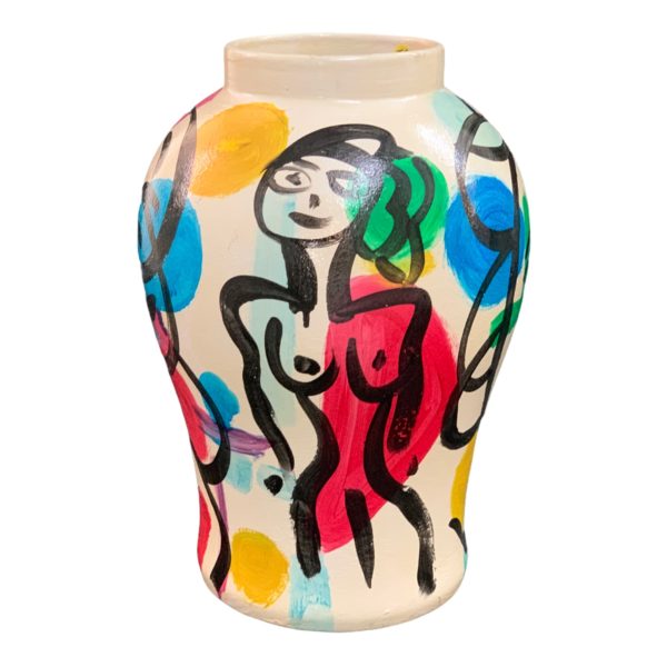 Peter Keil Oil Painted Vase