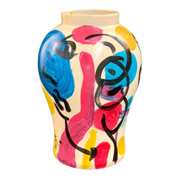 Peter Keil Oil Painted Vase